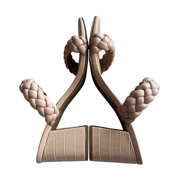 NWOB Dolce Vita Tan Braided Heels Size 9.5 - Picture 5 of 6